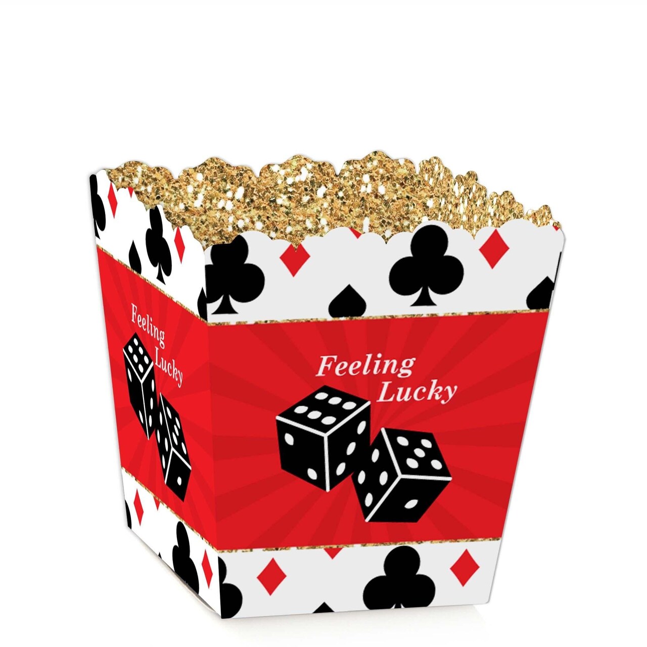 Big Dot of Happiness Las Vegas - Party Mini Favor Boxes - Casino Party Treat Candy Boxes - Set of 12